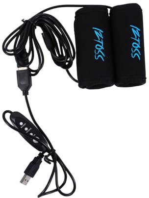 Gatuida Motorrad Lenkerheizung Usb Beheizte Griffhülle Aus Neopren Mit Temperaturregelung Für E-bike Und Mountainbike Winter Zubehör