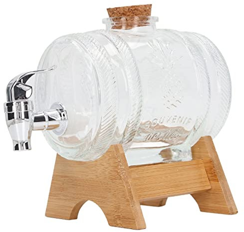 Dispensador De Bebidas De Vidrio Con Grifo, Dispensador De Bebidas Para Refrigerador, Barril De Bebidas, Dispensador De Agua, Encimera, Dispensador De Jarras De Cerveza Con Grifo Para El Hogar
