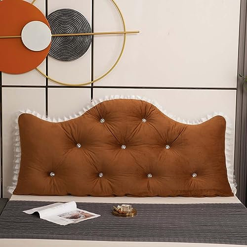 GOFOHIMI Großes Kopfteil Im Prinzessinnen-Stil, Lesekissen für Bett und Sofa, Keilkissen, Rückenpolster für die Wand, Sitzkissen, Wandkissen, groß mit waschbarem Bezug - Ideal zum Anlehnen im Bett