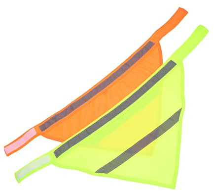CIYODO Reflektierendes Hundehalstuch 2 Stück Nacht Sicherheits Bandana Aus Atmungsaktivem Material Für Welpen Und Große Hunde Modisches Leuchthalsband Für Nächtliche Spaziergänge
