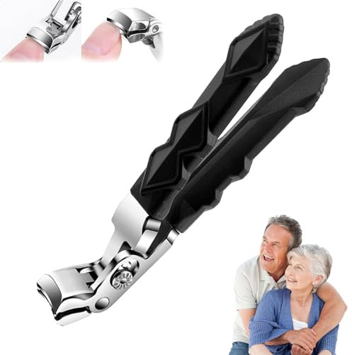 Outfany MaîTre Coupe-Pro,Coupe Ongle Outfany,Coupe Ongles Pieds Dur Et Epais,Coupe-Ongles Ergonomique Avec TêTe InclinéE Pour Personnes âGéEs (1pcs)