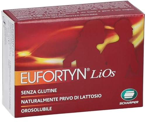Eufortyn Lios - riduzione stanchezza e fatica - Integratore alimentare di vitamine del gruppo B, Ubiqsome (Q10 ad alta solubilità), creatina e con estratto standardizzato di ginseng. 10 bs 1,8 g