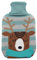 Bolsa de Agua Caliente 1,7L, forro flexible y agradable al tacto, dimensiones 20x32x4 cm, ideal para calentar y aliviar dolores.