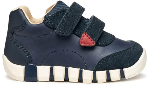 Geox B Iupidoo Boy, First Walker Shoe Bebé-Niños, Azul Marino, 21 EU
