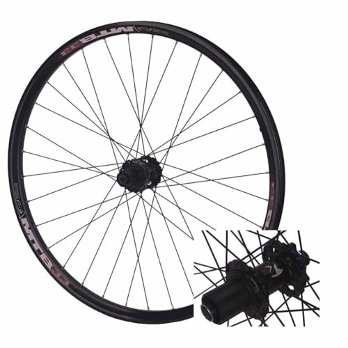 LSRRYD Steckachsen Boost Radsatz 26 27,5 29 Zoll Mountainbike Vorder- Und Hinterräder Scheibenbremsfelge Für Dirt Jump Bike/XC/AM, Für 1,9-2,8 Zoll Reifen(Black hub,27.5_Rear 12 * 148MM)