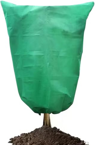 Housse de protection pour pour l'hiver - Housse de protection contre le gel avec fermeture éclair et cordon de serrage - Protection contre le gel pour l'extérieur des arbustes fruitiers, et