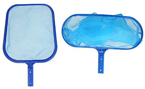 Pool Kescher, Teichkescher, Laubkescher, Feinmaschig, Blau, Teleskopstange - Leicht & Langlebig, Für Tiefe & Flache Wasserstellen, Pool & Teich Reinigung, Tragbar