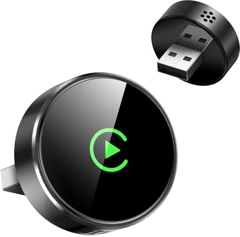 CMRDQD CarPlay Wireless Adapter für iPhone, Superschnelle Upgrade von Wired auf Wireless, CarPlay Dongle Plug & Play, Mini & Stabiler, kompatibel mit Apple iOS 10+ & Autos mit Wired CarPlay
