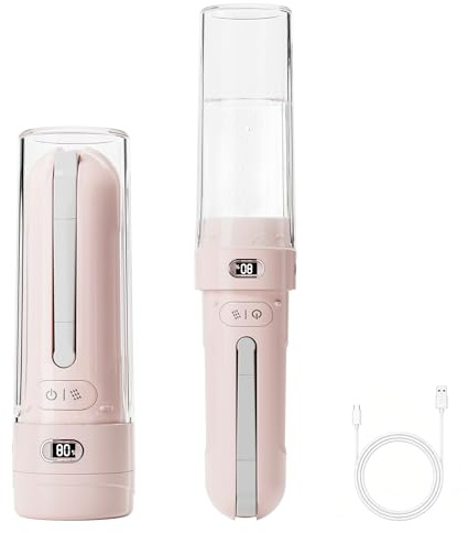 WeWi HLTH Portable Bidet for Travel | Bathroom - Rechargeable Electric Bidet Sprayer with 3 Pressure | Waterproof for Ultimate Personal Hygiene Cleaning at Home Office and Camping (Pink)