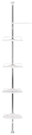 Générique Support de Rangement d'angle de – Coin Debout, étagères de antirouille, Support de Sol Durable, Rangement de Douche Peu encombrant, Organisateur de Polyvalent