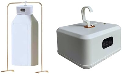 21 SHOP® Asciugatrice Box Asciuga Biancheria Elettrico 600 W Con Timer Regolabile Portatile Pieghevole con Gancio Tipo Gruccia da Viaggio, Camper e Lavanderia Compatta