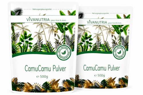 VivaNutria Camu Camu Pulver 1000g I Vitamin C Pulver I Camu-Camu Superfood Pulver für Smoothies, Shakes & Müslitopping I natürliches Vitamin C I Ascorbinsäure I Antioxidantien I vegan