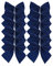 Davies 12 lazos de terciopelo para árbol de Navidad, color azul marino
