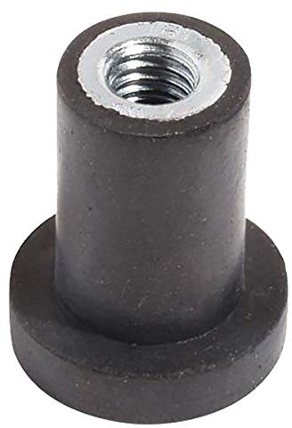 RS PRO Gummi Vibrationsdämpfer M3, Ø 12mm x 9mm, 60 Shore A/bis 6kg, Packung a 4 Stück