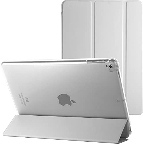 Étui intelligent pour Apple iPad Air 2/2ème génération A1566 A1567 avec fonction veille/réveil magnétique automatique (blanc)