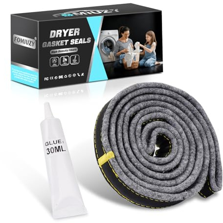 FOMIUZY Dryer Drum Felt Gasket Seal Repair Replacement Kit DC97-07618A Fit for Samsung DV42H5200EP/A3 DV50K8600EV/A3 DV52J8700GP/A2 DV50K7500EV/A3 DV45K7600EW/A3 DV48J7700EW/A2 DV45H6300EG/A3 & More
