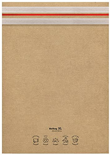 Papier Versandtüten Versandbeutel Versandtaschen 300x350+80 mm/100 mm Gr. L (10)