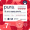 Pura Pannolini Mutandina Eco, Taglia 7 (17kg+), 96 Pannolini (6 confezioni da 16), Scatola Mensile, Adatti per Pelli Sensibili, Cotone Biologico, Senza Profumo, Certificati EU Ecolabel