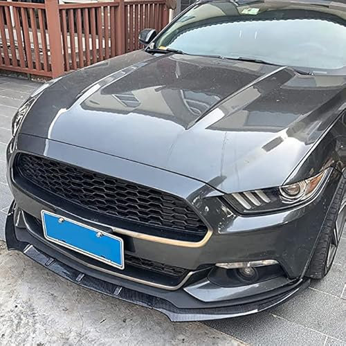 Spoiler pour Ford Mustang 2015 2016 2017 avant pare-chocs spoiler lèvre en fibre de carbone look voiture inférieur kit de carrosserie Splitter de garde lame Partie de la voiture