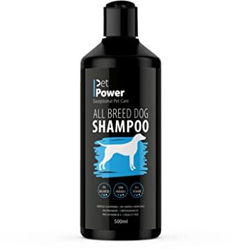 Pet Power - All Breed Dog Shampoo | Animal Grooming, Deodorising, Deep Cleaning and Moisturising | Pro-Vitamin B5 | pH Balanced - 500ml (FAM0754)