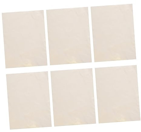 Didiseaon 6 Sheets Clay DIY Chamois Cloth Pottery Tool Chamois Cloth Washable Easy to Trim Beige Ceramic Crafting Supplies for Pottery Shaping