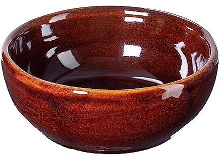 KADAX Bol à soupe en céramique - Passe au lave-vaisselle - Bol en céramique style maison de campagne - Bol pour soupe, salade, bonbons, desserts (sans oreilles, 0,7 l)