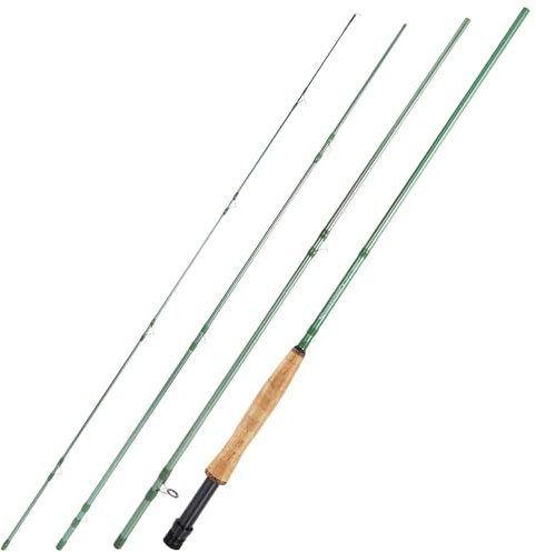 Sougayilang Fliegenfischrute – Hochleistungs-IM8 Carbon Rohling, 2,7 m für 5/6 Wt und 7/8 Wt, reisefreundliches Design, #5, Grün
