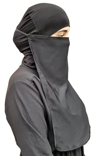 Niqab Gesichtsschleier Jilbab Abaya Khimar Kopftuch Einteiler Islamischer Schal Ideal Madrassa Moschee Ramadan Eid Hochzeit Alltag