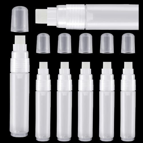ZALHIN 10 Stück Leerer Marker, 10 mm leer befüllbare Leere Lackstift-Marker, Nachfüllbarer Stift Set, Graffiti Nachfüllbar Zum Malen Auf Holz Kleidung Leinwand