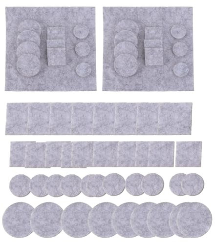 UKCOCO 3 Sets Dicker Filz-bodenschutz Stuhl- Und Tischbeinschoner Selbstklebend Nicht Klebend Für Hockerbeine 130 Stück * 3