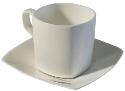 PHENOFICE Milchkaffee Tassen Keramik Mit Untertasse Für Kaffee Und Tee Vintage Trinktasse Wassertasse Für Heißgetränke Und Heiße
