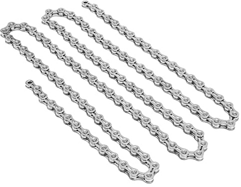 ZAWELIYO 9 Speed Bikes Chain, Lightweight Half Hollow 116 Links Bikes Chain for Mountain Bikes and Road Bikes 1/2 X 11/128 Inch