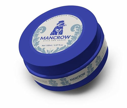 Mancrow Pomegranate Pomade 150ml with Argan Oil - Superhold Medium Shine Gel Wax for Men All Day Hold for All Hair Styles - Premium Quality - Made in Italy
