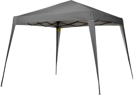 FORNOR Pérgola de jardín Antracita 3 x 3 x 2,60 m