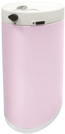 JM ·YIPENG Diaper Pail, Baby Diaper Trash Can with Removal Inner Liner, Childproof Lock, Stainless Steel Garbage Pail with lid, Soft Close, Odor Control Diaper Disposal Bin, 4 Gallon Pink Diaper Can