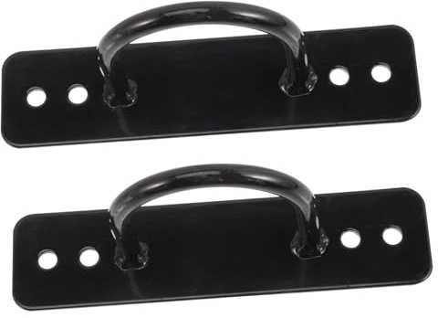 Toddmomy Anclaje De Cuerda De Batalla y Entrenamiento 2 Piezas Acero Inoxidable Soporte De Pared Resistente Para Gimnasio Entrenamiento Interior y Exterior Gimnasio Funcional