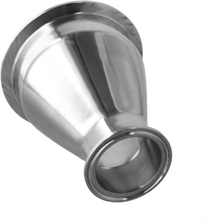 Comgooldool Sanitary Pipe Reducer 4 to 2 Tri Clamp Ferrule, 304 Stainless Steel Concentric Fitting for Beer Milk Oil, Quick Release Adapter with 2-1/2 x 4-1/2 OD