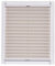 Plissee Made in Germany, Tageslicht, Echtcrush, natur, Klemmfix, weisse Schiene, 135 x 150