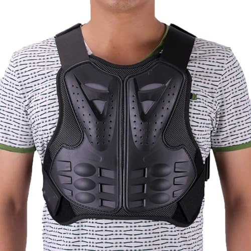 SJAPEX Armadura Motocross, Chaleco Protector Moto Hombre Protección Columna Vertebral Protector de Espalda de Pecho Cuerpo para Montar, para Ciclismo/Esquí/Patinaje, para Hombre y Mujer