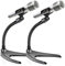 Pyle PMKS8X2 - Supporto universale regolabile per microfono da tavolo, a basso profilo, con supporto flessibile a collo di cigno da 20,9 cm e base a forma di U, per tavolo, scrivania, podio, uso da