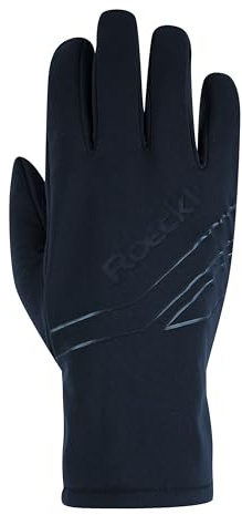 Roeckl Sports Outdoor Handschuh KOBUK, Windproof Unisex Fingerhandschuh, Schwarz, Größe 6-11