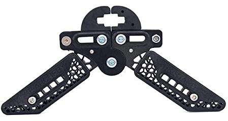 SHARROW Compoundbogenständer klappbares Bogenschießen Jagdbogenhalter Gliedmaßenklemme Bögen Stützhalter Rack (Schwarz)