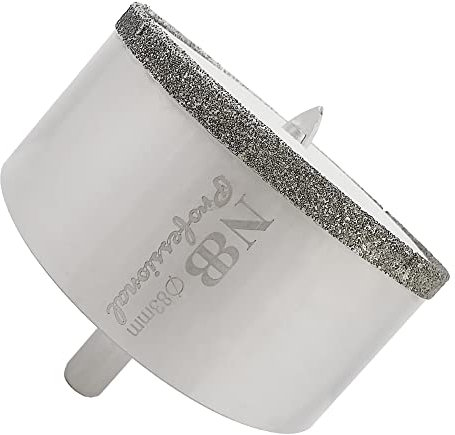 NBB Punte diamantate Frese diamantate con gambo triangolare corona diamantata nichelato perforazione in umido su marmo pietre ceramica granito piastrelle vetro trapano da banco e pistola (83mm)