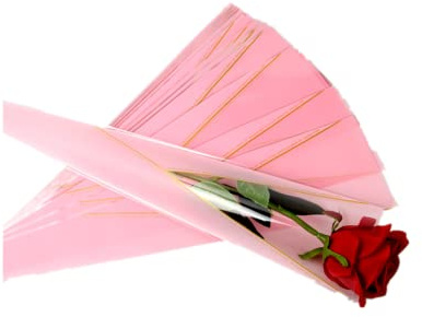 Bolsa de embalaje floral individual de 100 unidades, funda de rosa individual, papel de regalo de flores de rosa y claveles, ramo de flores para el día de la madre, día de San Valentín, boda, regalo