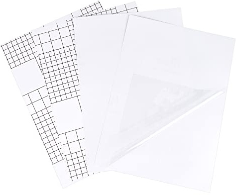BENECREAT 50 Packs Self Adhesive Laminating Sheets A4, 21.4x30cm/8.4x11.8 Inch Clear & Durable Flexible & Rigidity Laminating Sheets for Certificates Photos Artwork Office Supplies