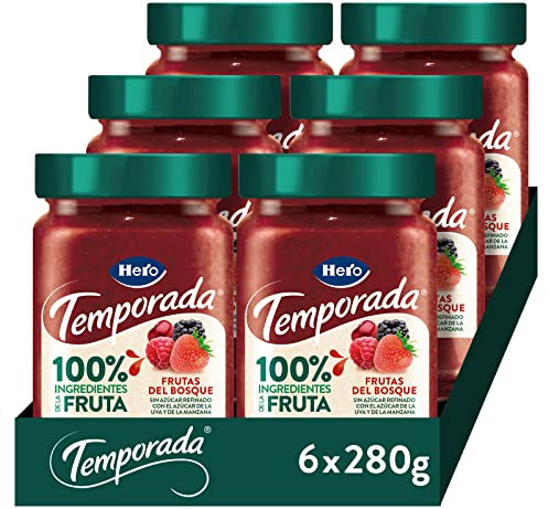 Hero Temporada Mermelada 100% origen de la fruta de Frutas del Bosque - Pack 6x280gr