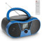 Gueray Bluetooth CD Player Boombox Portable Stereo Sound Speaker Boombox Player with AM/FM Radio USB MP3 Playback 3.5mm AUX Input Headphone Jack LCD Display Remote Control
