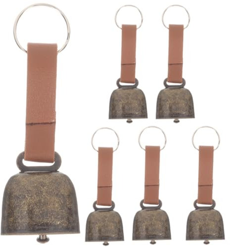 COLLBATH 6stücke Haustier Glocke Laut Hund Glocke Glöckchen Für Hundehalsbänder Trainingsglockchen Für Welpen Outdoor Reisen Camping Anti-verloren Metall