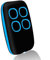 Télécommande portail universelle 4 en 1, télécommande rolling code universel multifréquence de 280 à 868 mhz. Radiocommande portail programmable version mise à jour avec liste de compatibilité (bleu)