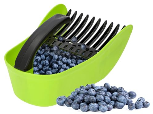 BROWIN® Raccoglifrutta per piccoli frutti 705004 | Raccoglitore di mirtilli blu per raccogliere lamponi, more, mirtilli neri e ribes | verde